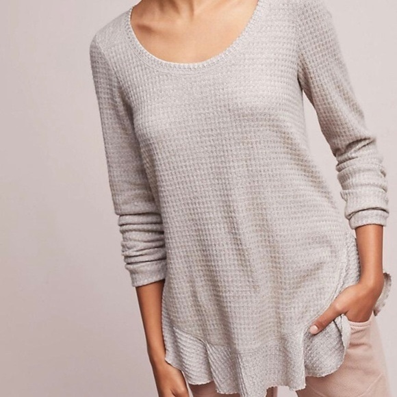 Anthropologie Saturday Sunday Wendy Waffle Tunic Size Small